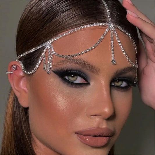 Rhinestone Hair Chain Band