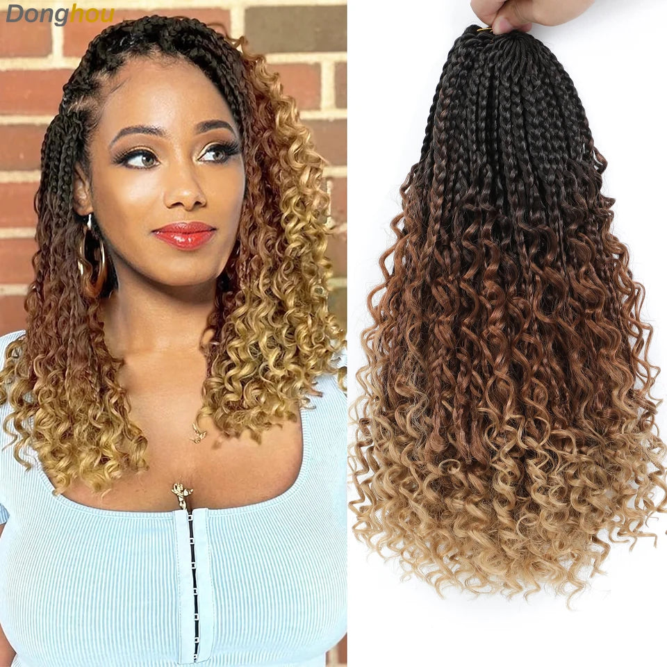 Boho Box Braids Synthetic Crochet Hair