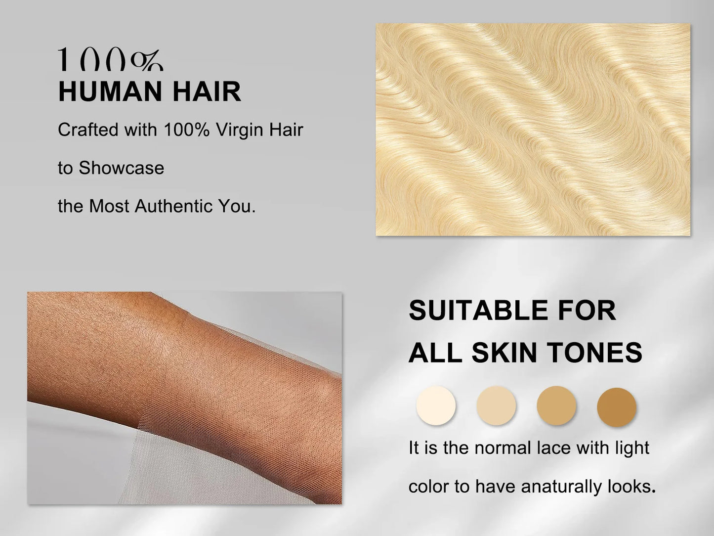 Blonde Bone Straight - HD Transparent Lace Frontal Human Hair Wig