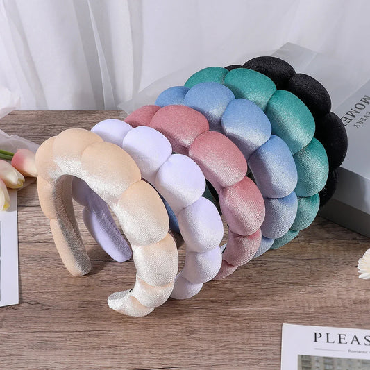 Women's TerryCloth Spa Puffy Sponge Headbands