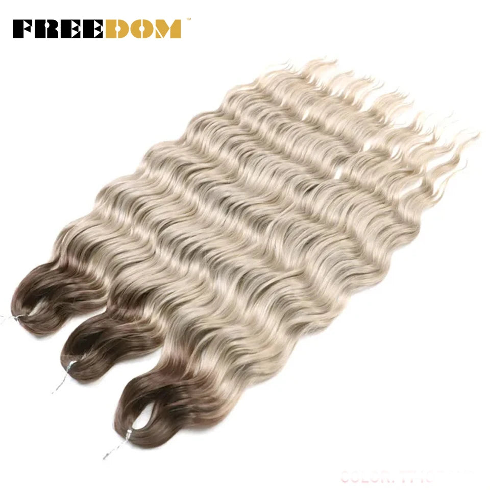 Synthetic Loose Deep Wave Crochet Hair - Various Colors Available