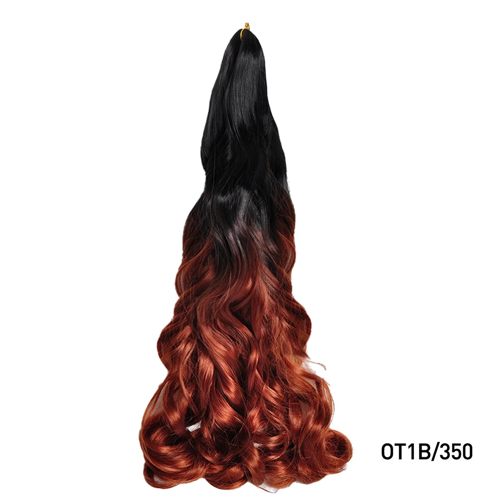 Loose French Spiral Curl Synthetic Pre-Stretched Braiding Hair