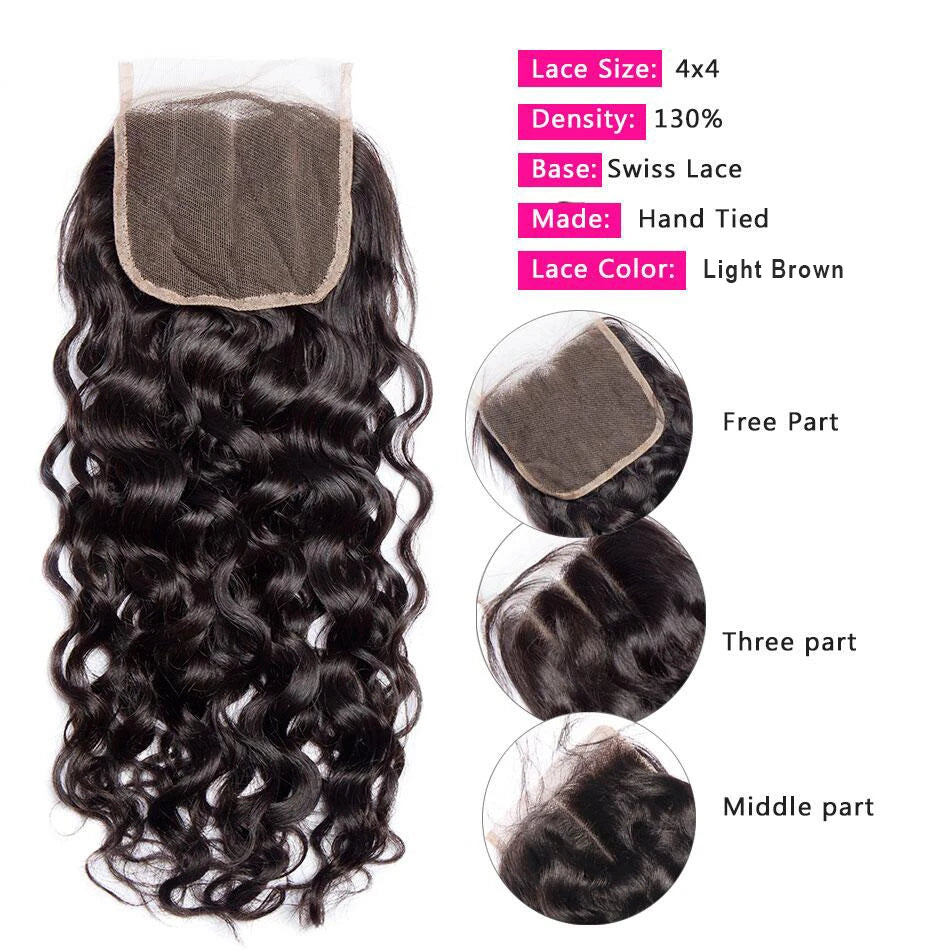 Brazilian Human Hair HD Transparent Lace Frontal or Closures - Various Options Available