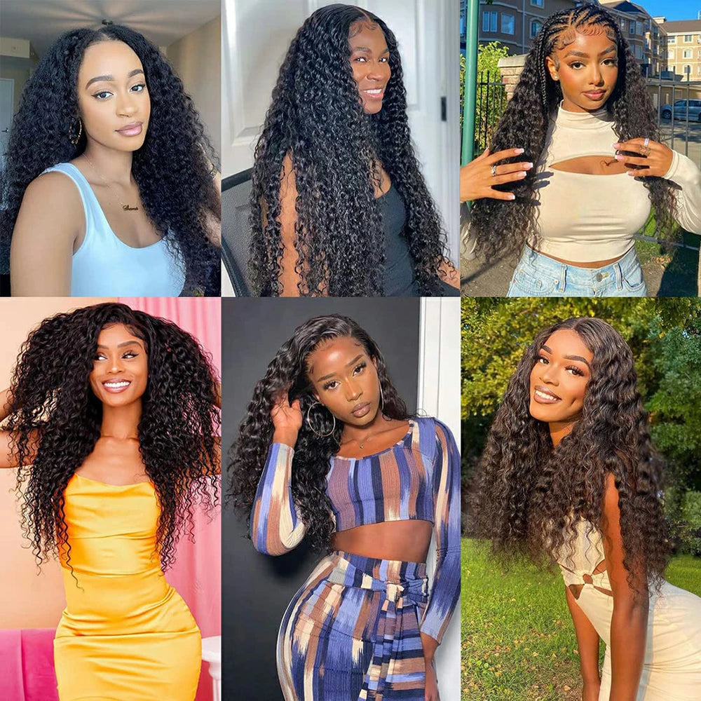 Peruvian Water Wave - 13x6 Transparent Lace Front Human Hair Glueless Wig