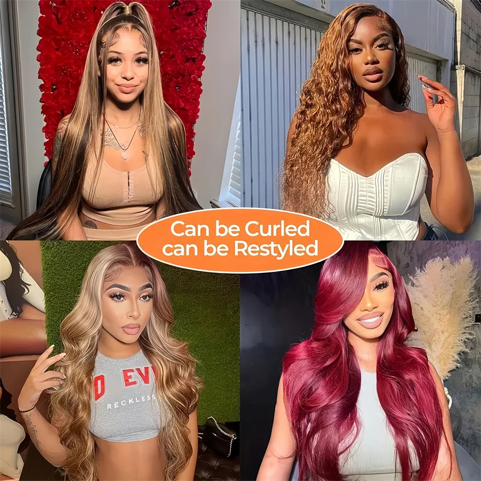 Bone Straight Highlight - HD Preplucked Lace Human Hair Wig