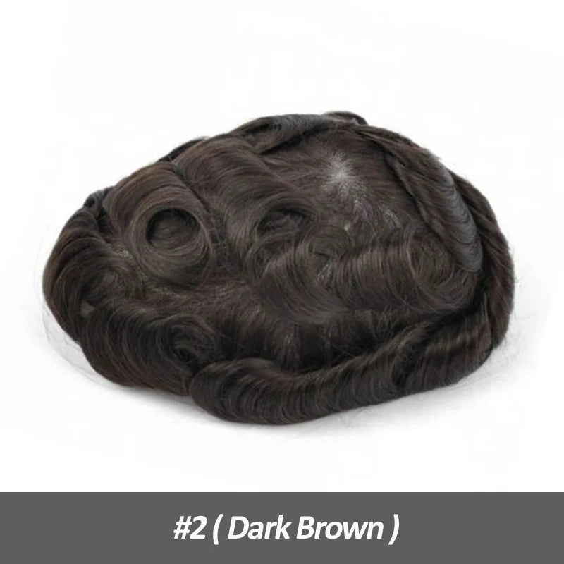 Straight Human Hair Replacement (Toupee) Injection Skin, Hair Capillary Prosthesis