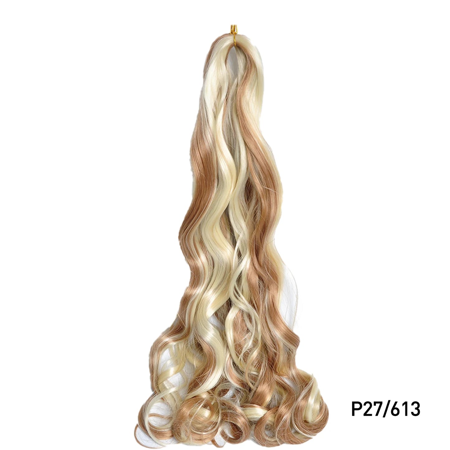 French Spiral Curls Pre Stretched Loose Synthetic Braiding Hair