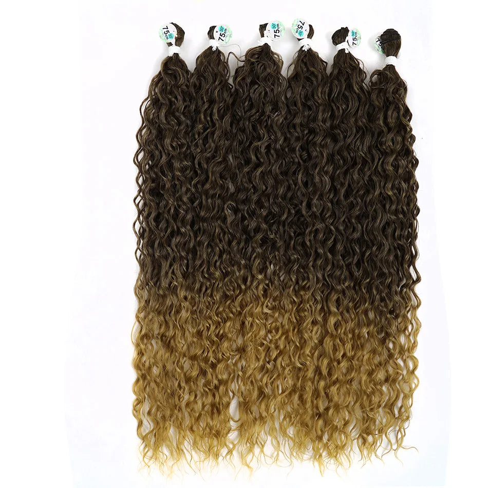 Kinky Curly Bundles Synthetic Hair - Various Colors Available
