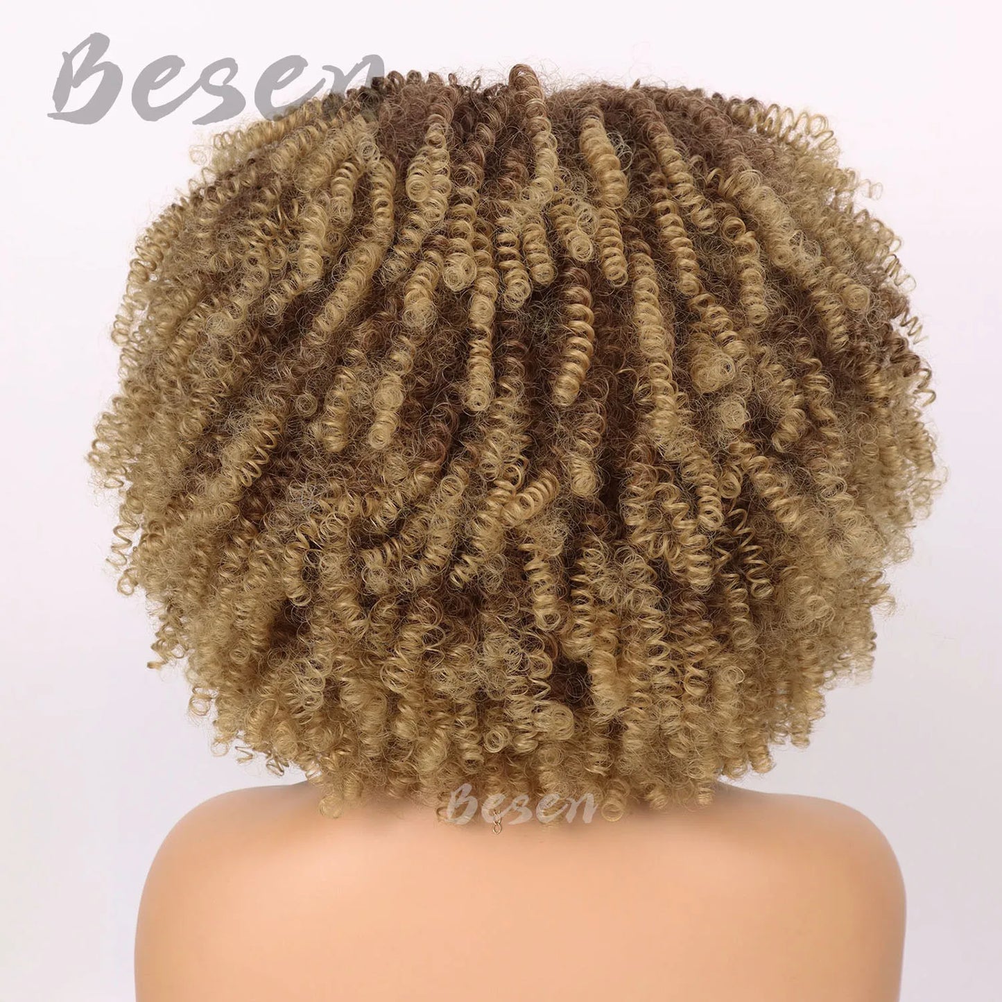 Synthetic Short Kinky Curly Wigs - Various Colors Available