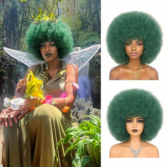 Afro Synthetic Wigs - Various Colors Available