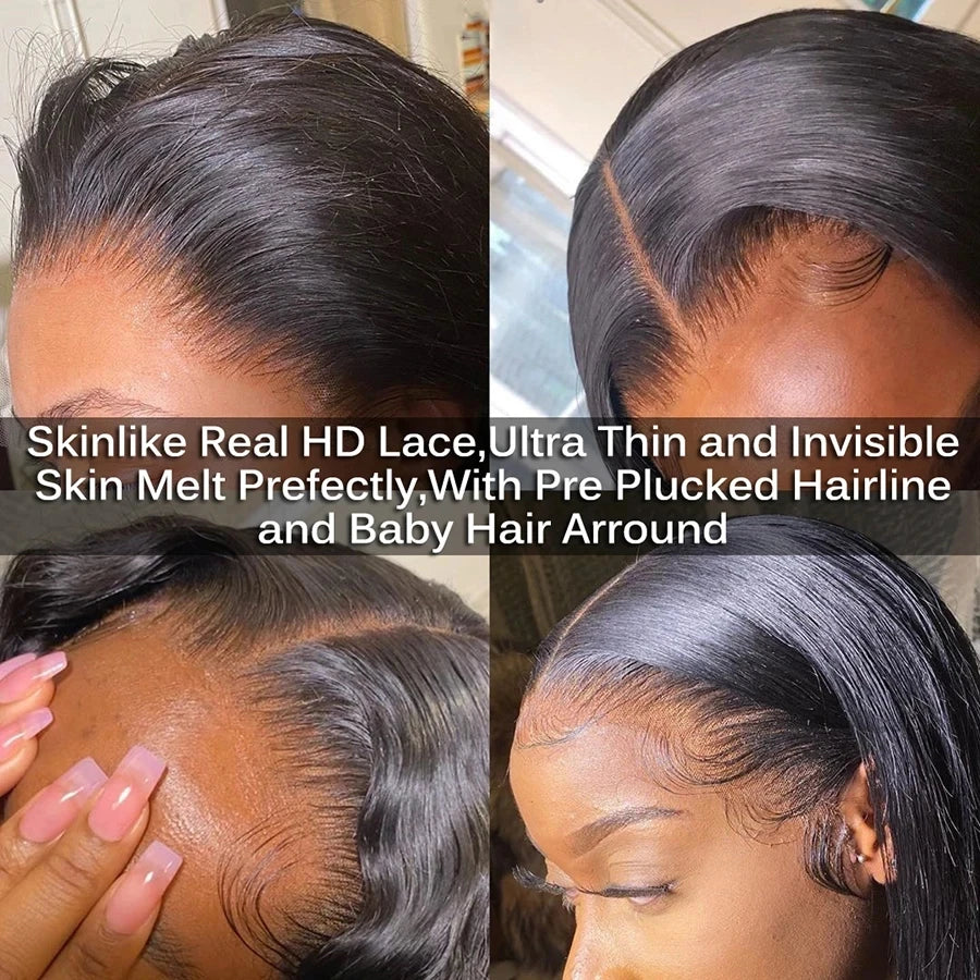 Deep Wave HD Invisible Lace Frontal - Melt Skin Pre Plucked Virgin Hair