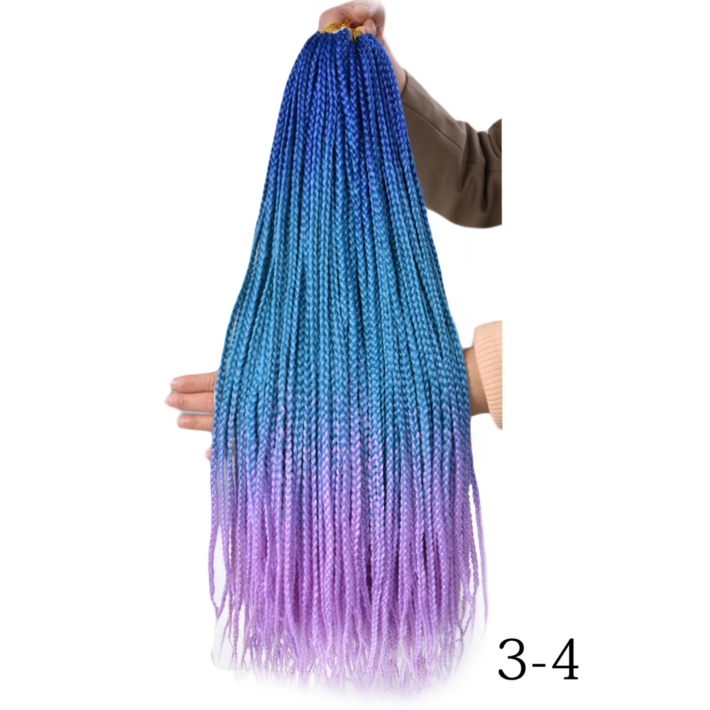 Synthetic Long Pre-Looped Box Braids Crochet Hair