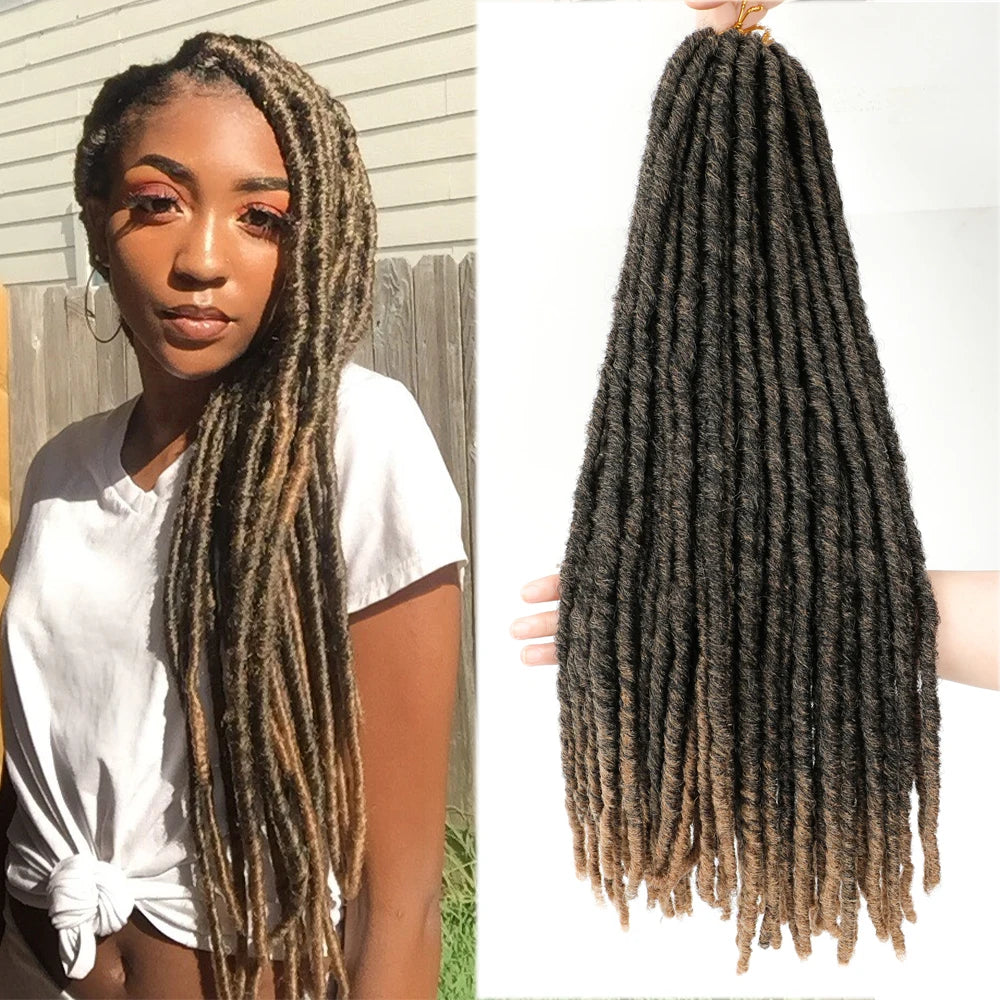 Synthetic Faux Locs Crochet Hair - Various Colors Available