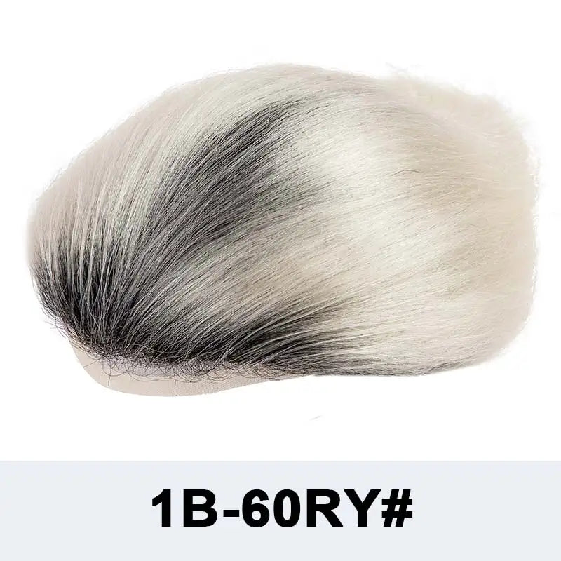 Mono Lace Men's Skin Pu Around Toupee Prosthesis Remy Human Hair Systems - Various Options Available