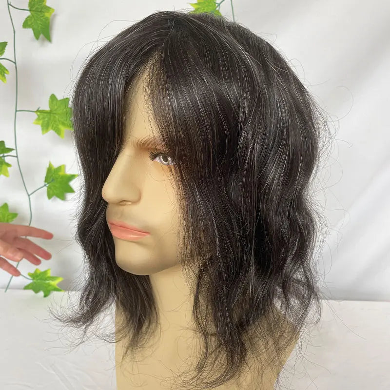 12inch Long Human Hair, Thin Skin Base PU Toupee/Replacement Units - Various Options Available