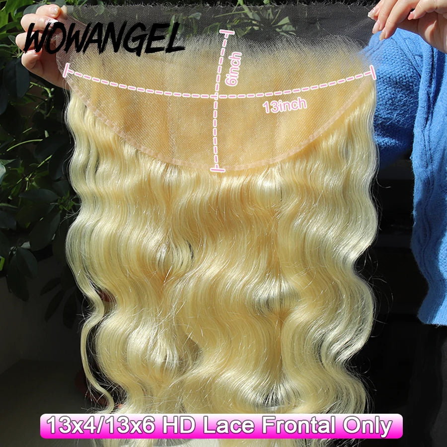 Body Wave 613 Blonde Ultra Thin HD Transparent Lace Frontal Deep Part