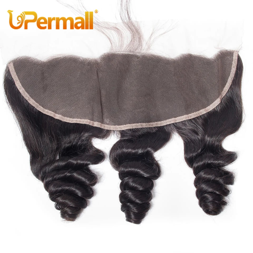 Loose Body Wave 100% Human Hair Lace Closure or Pre Plucked Swiss HD Transparent Frontal