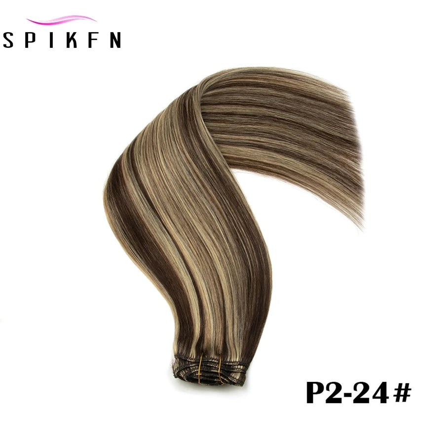 Straight 100% Human Hair Clip Ins - Various Options Available