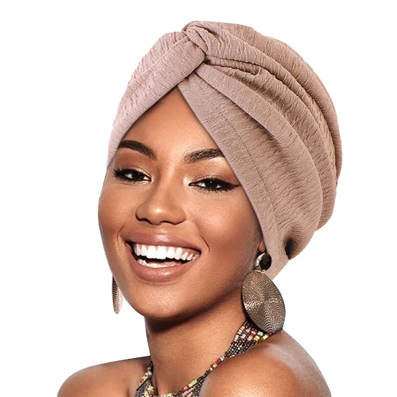 New Women's Turban Elatstic Wrap