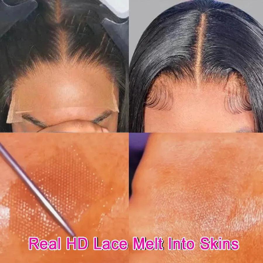 Deep Wave HD Invisible Lace Frontal - Melt Skin Pre Plucked Virgin Hair