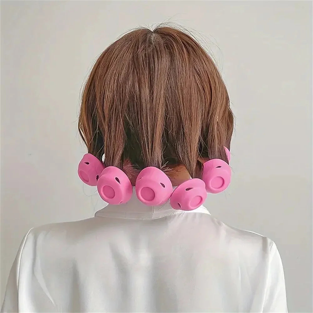 10/20pcs Mushroom Hair Curlers Soft Gentle Hair Care Rollers Non-Slip Silicone Wave Formers for Easy DIY Styling Curling Tools