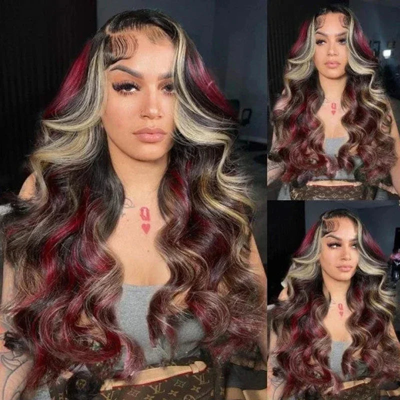Body Wave Synthetic Pre-plucked Baby Hair Lace Front Wigs - Various Colors Available