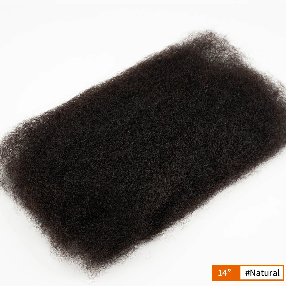 Lightweight Afro Kinky Bulk Braiding Human Hair - Various Colors Available