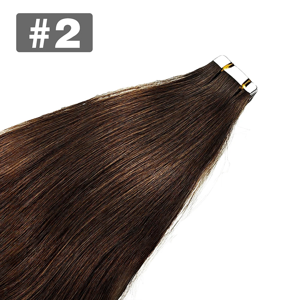 Straight - Tape in Human Hair Extensions 20 Pcs