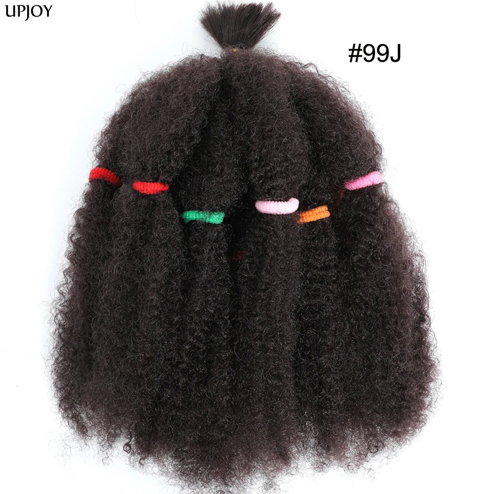 Afro Kinky Curly Marley Synthetic 12inch Hair - Various Colors Available