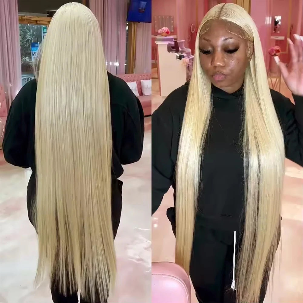 Blonde Bone Straight - HD Transparent Lace Frontal Human Hair Wig