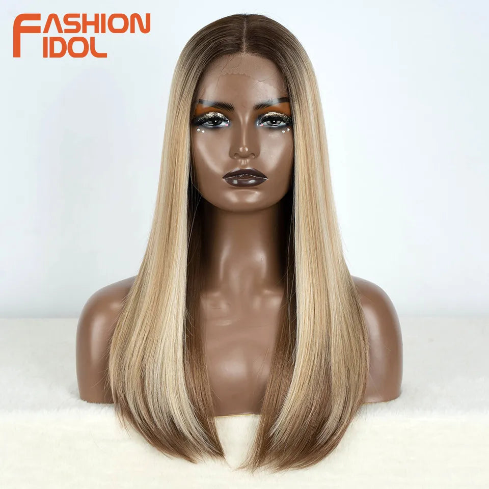 14 Inch Lace Front Synthetic Hair Wigs - Various Colors Available