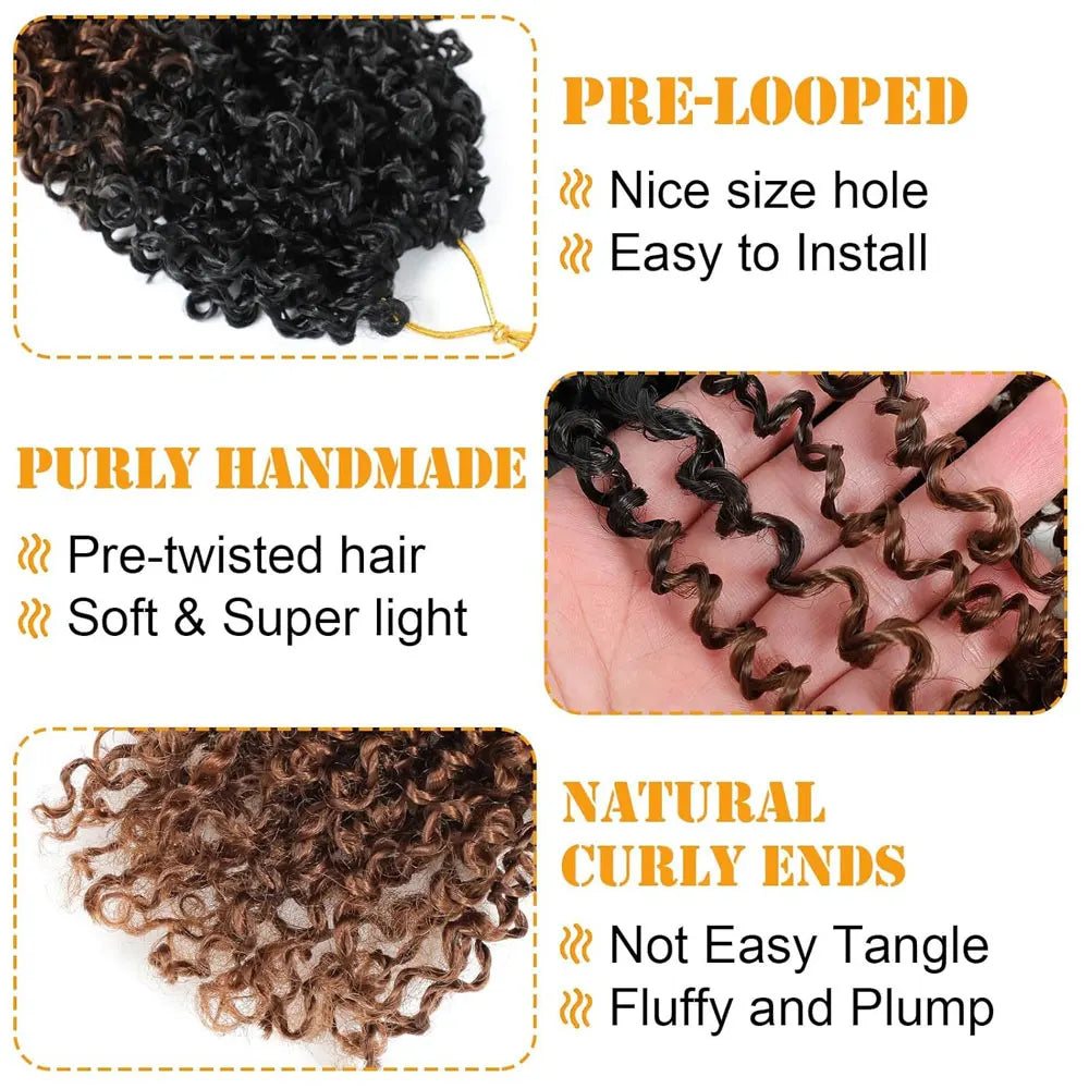 Yanky Twist Pre-Looped Synthetic Crochet Hair - Various Colors Available
