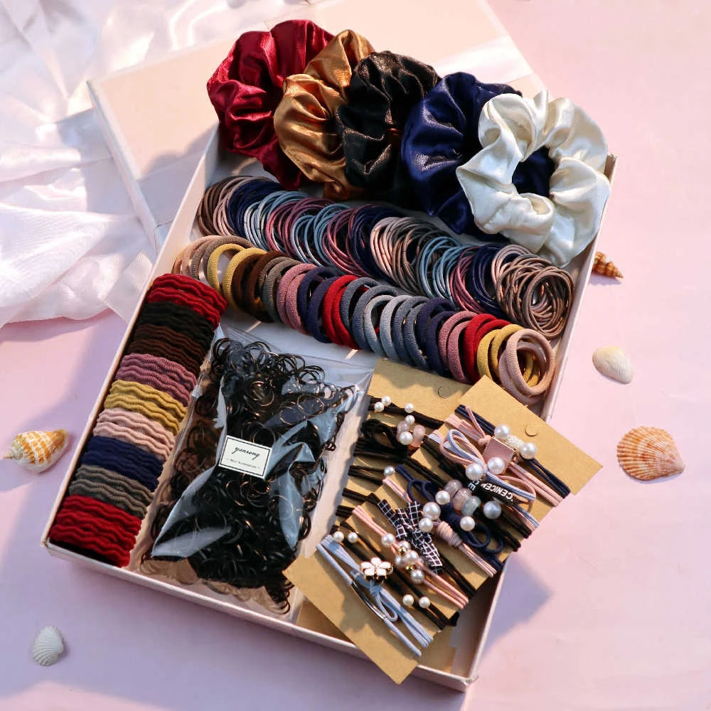 1085PCS Dark Hair Accessories for Woman Set