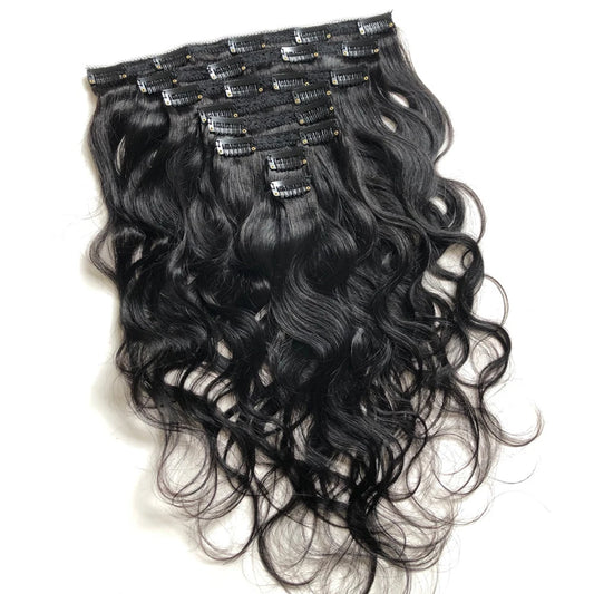Body Wave Natural Color Remy Human Hair Clip Ins