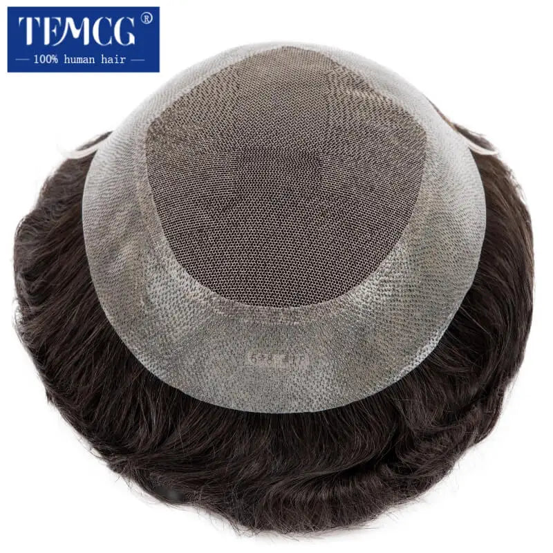 Swiss Lace 100% Natural Human Hair Toupee Hair Replacement Systems - Various Options Available