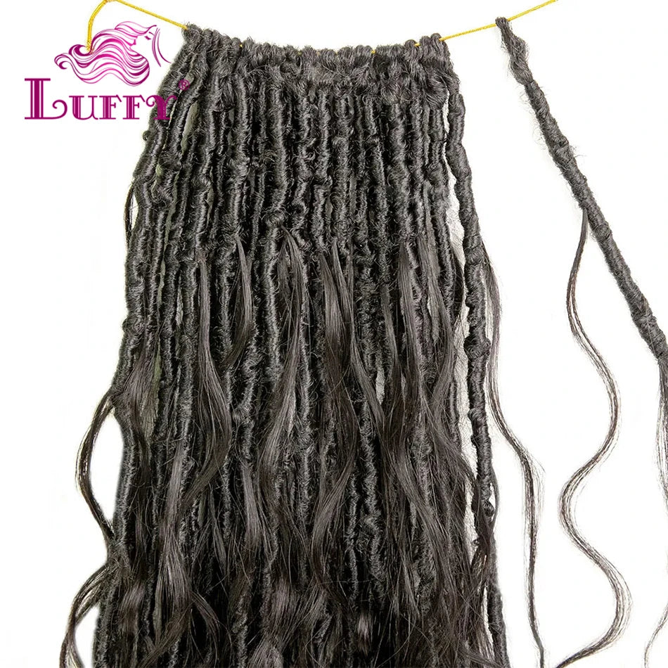 Body Wave Pre-Looped Human Hair Crochet Boho Locs
