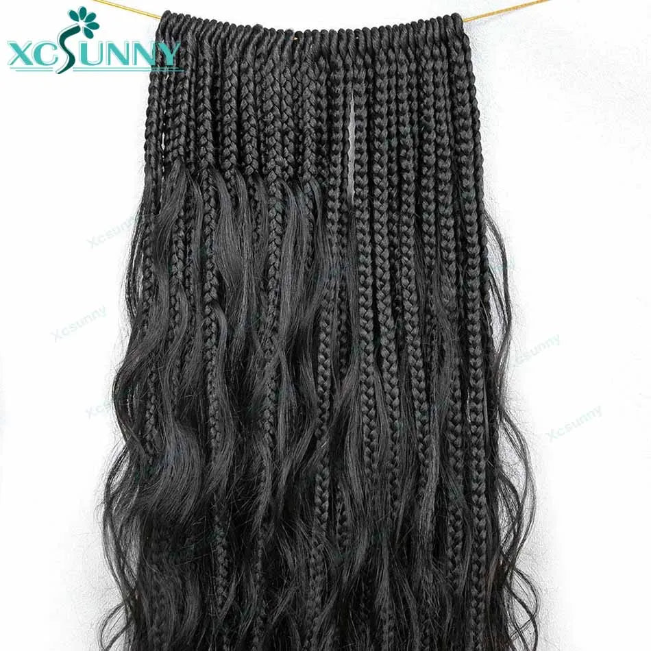 Body Wave Boho Braids Human Hair Crochet - Pre-looped