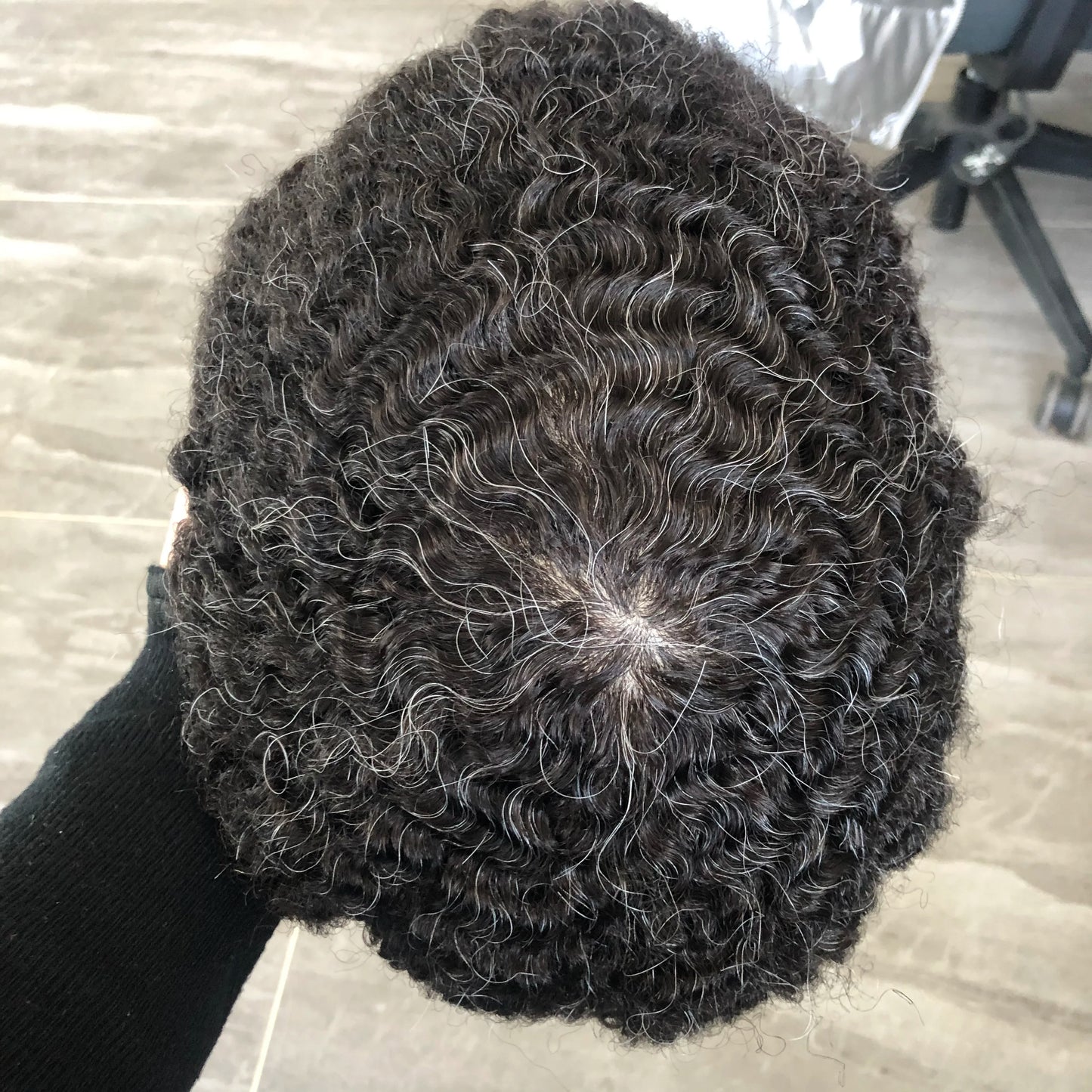 10mm 360 Afro Wave Human Hair Prosthesis Capillary Toupee Full Skin Base Hairpiece Units - Various Options Available