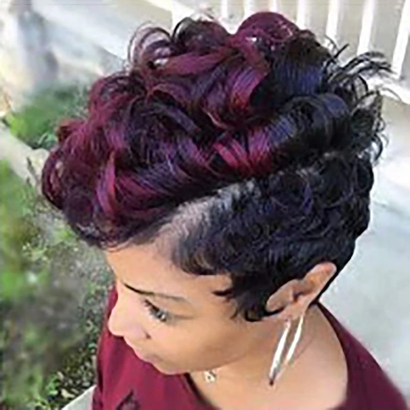 Synthetic Short Cut Curly Wig - Various Colors Available