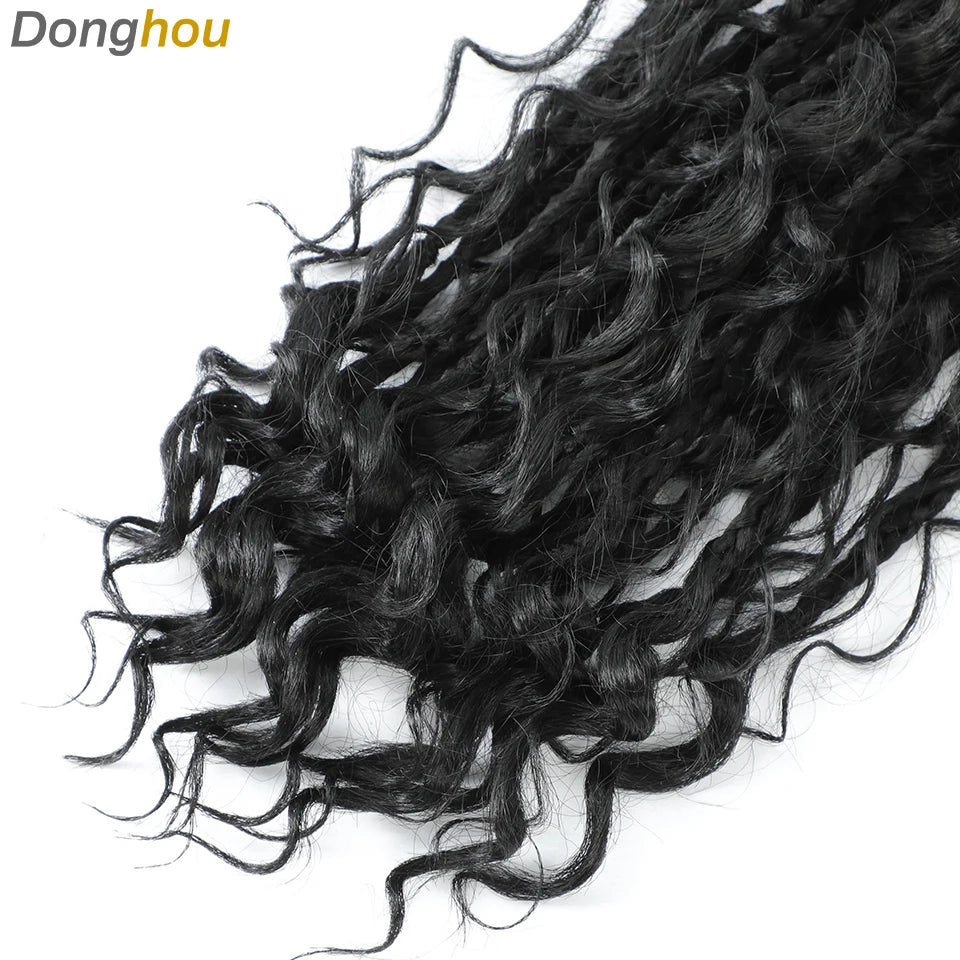 Boho Box Braids Synthetic Crochet Hair