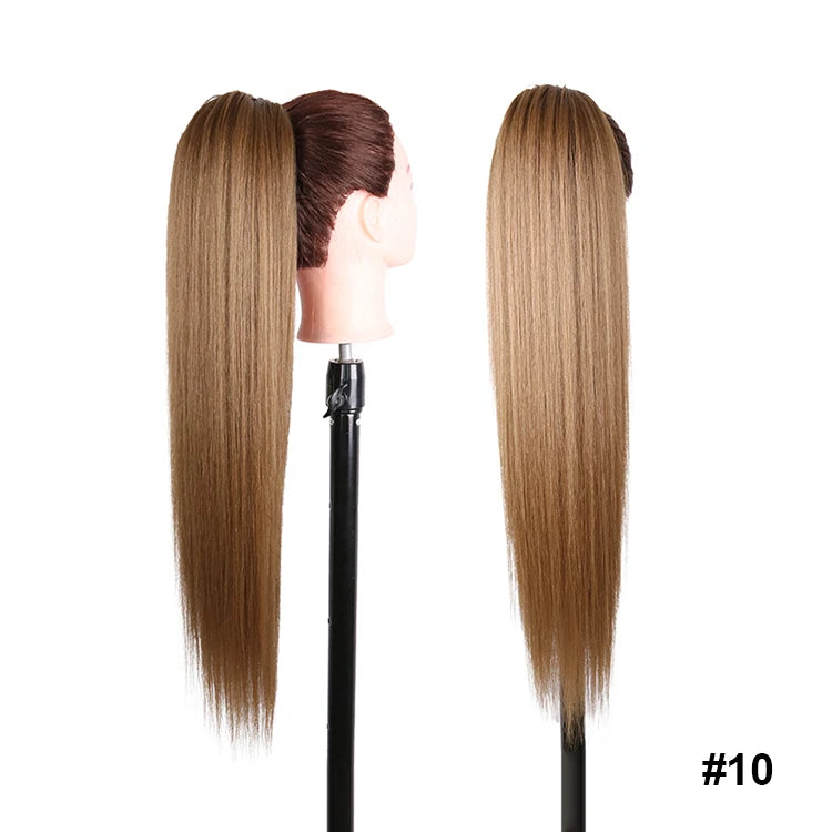 Long Synthetic Clip In Drawstring Ponytails - Various Options Available