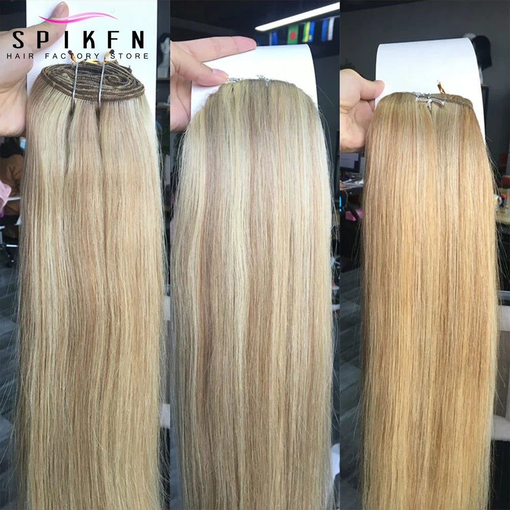 Straight 100% Human Hair Clip Ins - Various Options Available