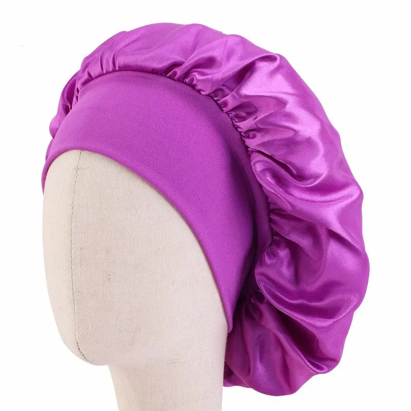 Girls Satin Wide Band Bonnet For Babies/Children