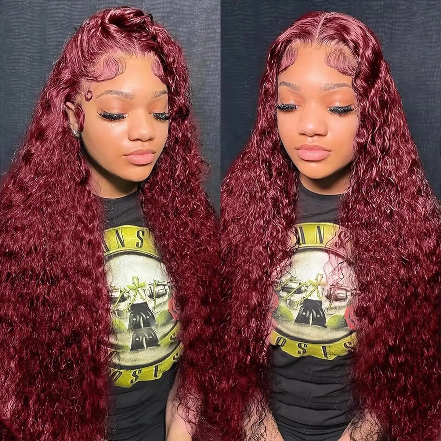 Deep Wave Burgundy 99J Unprocessed Brazilian Virgin Human Hair Bundles
