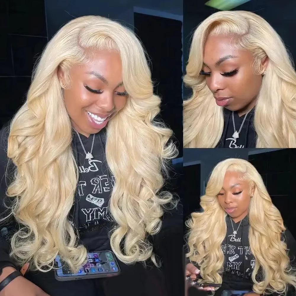 Blonde Bone Straight - HD Transparent Lace Frontal Human Hair Wig