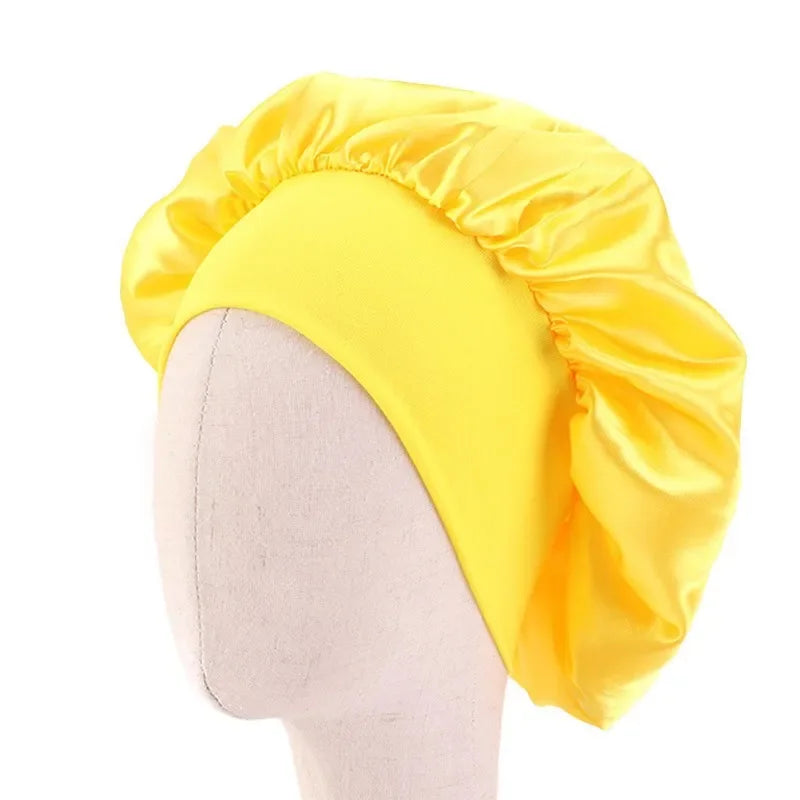 Girls Satin Wide Band Bonnet For Babies/Children