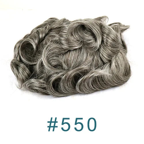 Thin 0.03mm Skin Natural Hairline Vlooped 100% Human Hair Replacement System (Toupee) Various Colors Available