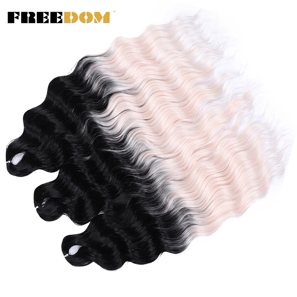 Deep Water Wave Synthetic 24inch Long Crochet Hair