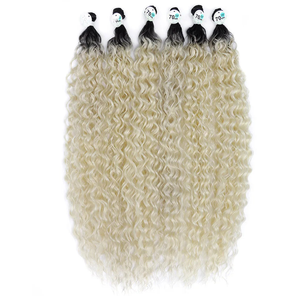 Kinky Curly Bundles Synthetic Hair - Various Colors Available