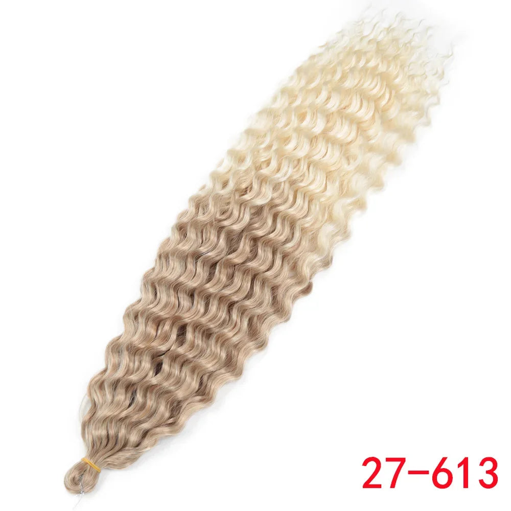 Water Wave Synthetic Crochet Hair - Various Colors Available